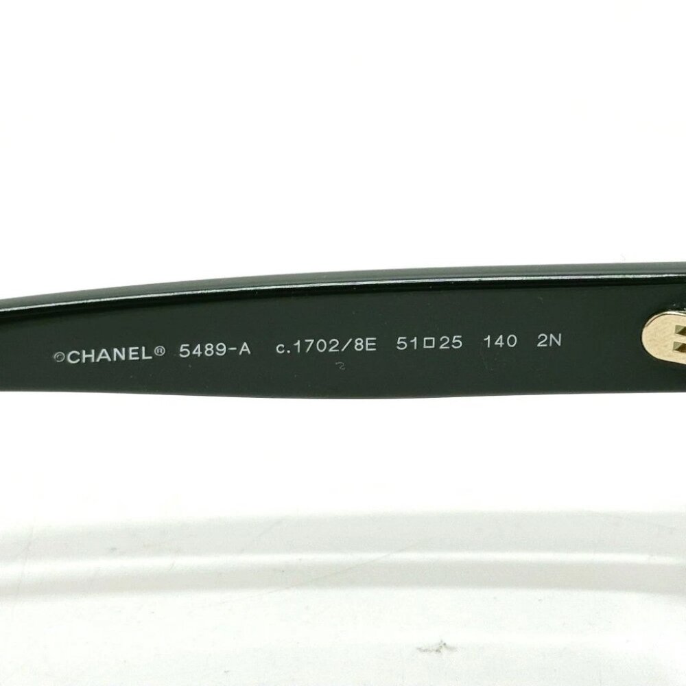 CHANEL 5489-A CC Mark Round Shape Eyewear sunglasses Plastic Green - Picture 5 of 12